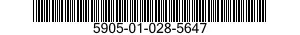 5905-01-028-5647  5905010285647 010285647