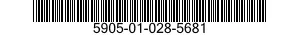 5905-01-028-5681 RESISTOR,VARIABLE,NONWIRE WOUND,NONPRECISION 5905010285681 010285681