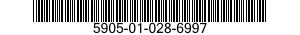 5905-01-028-6997 RESISTOR,VOLTAGE SENSITIVE 5905010286997 010286997