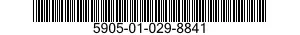 5905-01-029-8841 RESISTOR,FIXED,WIRE WOUND,NONINDUCTIVE 5905010298841 010298841