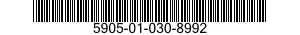 5905-01-030-8992 RESISTOR,FIXED,WIRE WOUND,INDUCTIVE 5905010308992 010308992