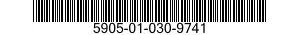5905-01-030-9741 RESISTOR,FIXED,WIRE WOUND,INDUCT 5905010309741 010309741