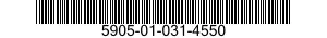 5905-01-031-4550 RESISTOR,FIXED,WIRE WOUND,INDUCTIVE 5905010314550 010314550