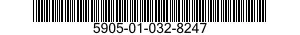 5905-01-032-8247 RESISTOR,FIXED,WIRE WOUND,INDUCTIVE 5905010328247 010328247