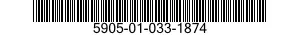 5905-01-033-1874 RESISTOR,FIXED,WIRE WOUND 5905010331874 010331874