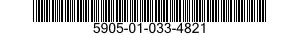5905-01-033-4821 RESISTOR,FIXED,WIREWOUND 5905010334821 010334821