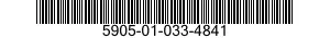 5905-01-033-4841 RESISTOR,FIXED,FILM 5905010334841 010334841