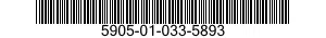 5905-01-033-5893 RESISTOR,FIXED,WIRE WOUND 5905010335893 010335893