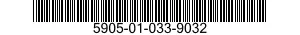 5905-01-033-9032 RESISTOR,FIXED,WIRE WOUND,NONINDUCTIVE 5905010339032 010339032