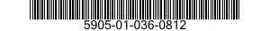 5905-01-036-0812  5905010360812 010360812