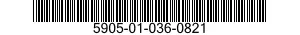 5905-01-036-0821  5905010360821 010360821