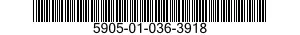 5905-01-036-3918 RESISTOR,FIXED,WIRE 5905010363918 010363918