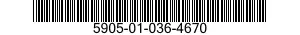 5905-01-036-4670 RESISTOR,VARIABLE,WIRE WOUND,NON 5905010364670 010364670