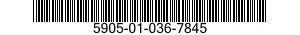 5905-01-036-7845 RESISTOR,FIXED,FILM 5905010367845 010367845