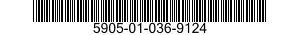5905-01-036-9124 RESISTOR,VARIABLE,WIRE WOUND,NON 5905010369124 010369124