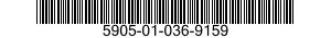 5905-01-036-9159 RESISTOR,FIXED,COMPOSITION 5905010369159 010369159