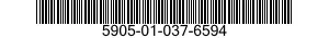 5905-01-037-6594 RESISTOR,FIXED,WIRE WOUND,NONINDUCTIVE 5905010376594 010376594