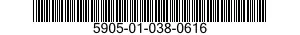5905-01-038-0616  5905010380616 010380616