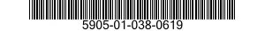 5905-01-038-0619  5905010380619 010380619