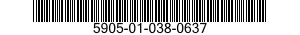 5905-01-038-0637  5905010380637 010380637