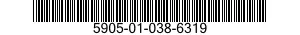 5905-01-038-6319  5905010386319 010386319