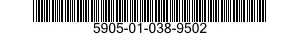 5905-01-038-9502  5905010389502 010389502