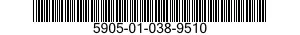 5905-01-038-9510  5905010389510 010389510