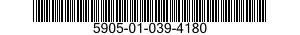 5905-01-039-4180 RESISTOR,FIXED,WIRE WOUND,INDUCTIVE 5905010394180 010394180