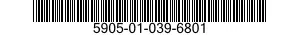 5905-01-039-6801  5905010396801 010396801