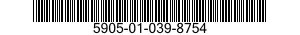 5905-01-039-8754 RESISTOR,FIXED,WIRE WOUND 5905010398754 010398754
