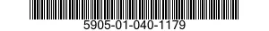 5905-01-040-1179 RESISTOR,VARIABLE,WIRE WOUND,NONPRECISION 5905010401179 010401179