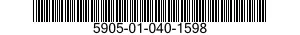 5905-01-040-1598 RESISTOR,VARIABLE,NONWIRE WOUND,NONPRECI 5905010401598 010401598