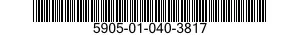 5905-01-040-3817 RESISTOR,FIXED,COMPOSITION 5905010403817 010403817