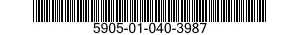 5905-01-040-3987 RESISTOR,FIXED,WIRE WOUND,INDUCTIVE 5905010403987 010403987