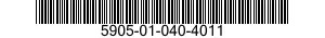 5905-01-040-4011 RESISTOR,VARIABLE,NONWIRE WOUND,NONPRECISION 5905010404011 010404011