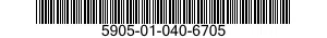 5905-01-040-6705  5905010406705 010406705