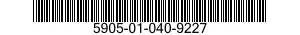 5905-01-040-9227  5905010409227 010409227