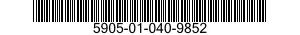 5905-01-040-9852  5905010409852 010409852
