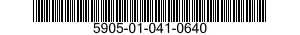 5905-01-041-0640  5905010410640 010410640