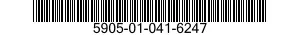 5905-01-041-6247 RESISTOR,FIXED,WIRE WOUND,INDUCT 5905010416247 010416247