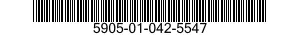 5905-01-042-5547 RESISTOR,FIXED,WIRE WOUND 5905010425547 010425547