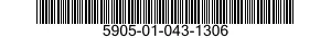 5905-01-043-1306 RESISTOR,FIXED,COMPOSITION 5905010431306 010431306
