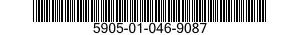 5905-01-046-9087 RESISTOR,FIXED,WIRE WOUND,INDUCTIVE 5905010469087 010469087