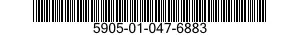 5905-01-047-6883 RESISTOR,FIXED,COMPOSITION 5905010476883 010476883