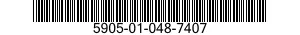 5905-01-048-7407 RESISTOR NETWORK,FIXED,FILM 5905010487407 010487407