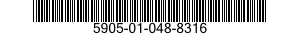 5905-01-048-8316  5905010488316 010488316