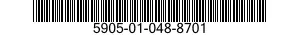 5905-01-048-8701  5905010488701 010488701