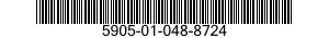 5905-01-048-8724 RESISTOR,FIXED,COMPOSITION 5905010488724 010488724