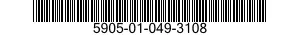5905-01-049-3108  5905010493108 010493108