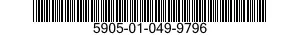 5905-01-049-9796 RESISTOR,FIXED,WIRE WOUND,INDUCTIVE 5905010499796 010499796